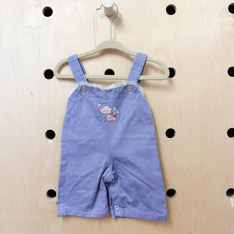 Vintage 1980s Purple Circus Jumpsuit / 0-3M