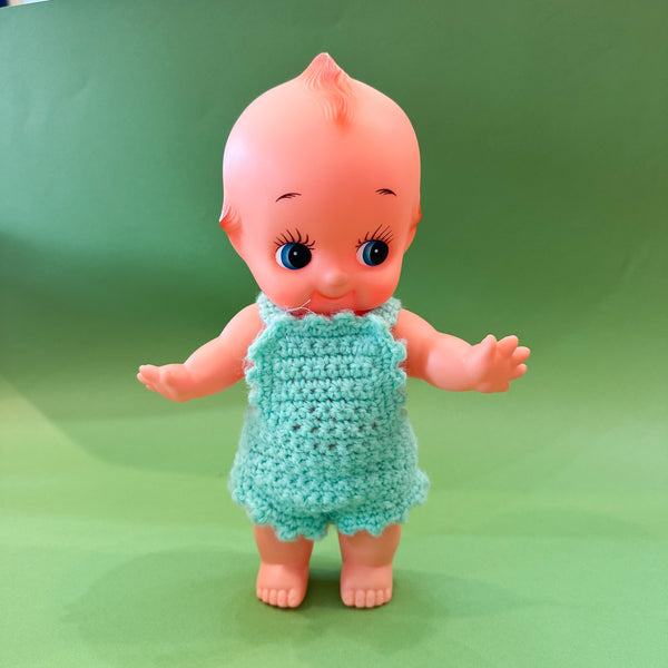 Vintage Knit Doll Romper / fits 28cm Kewpie OR Minikane Soft-Body Doll