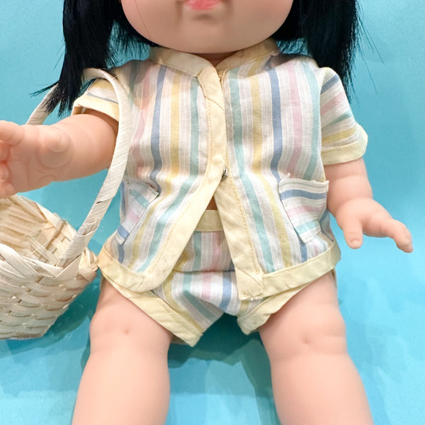 Vintage Doll Candy Striped set  / fits Minikane Gordis Doll