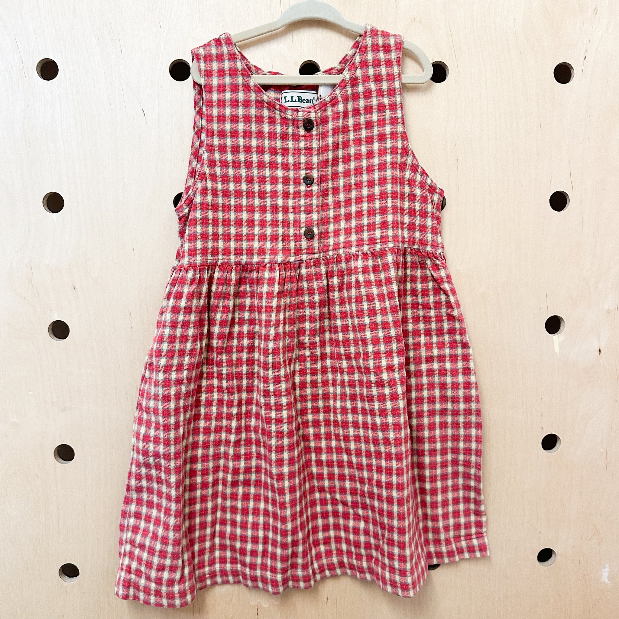 Vintage L.L.Bean Cotton Flannel Dress / 5-6yr