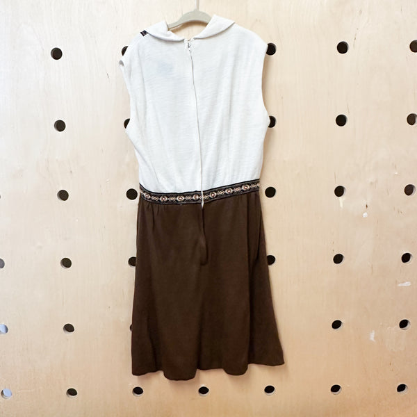 Vintage 1960s Fuax 2pc Dress / 10-11yr