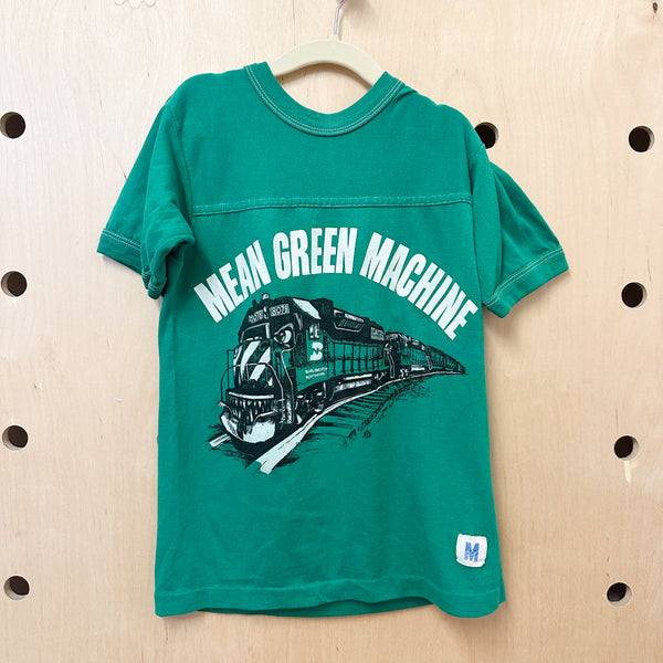 Vintage 1980s Train Tee / 9yr