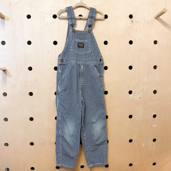 Vintage OshKosh Striped Overalls / 5T