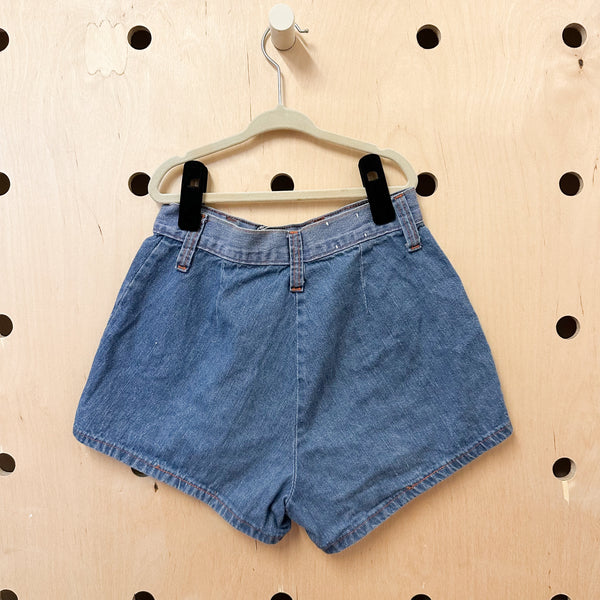 Vintage 1970s Denim Shorts / size 7