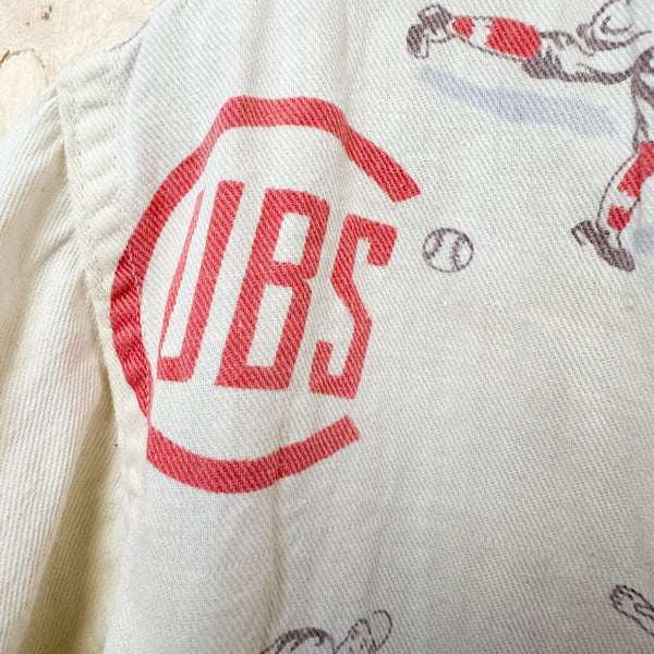 Vintage 1940s UBS Baseball Novelty Print Shirt / 5T