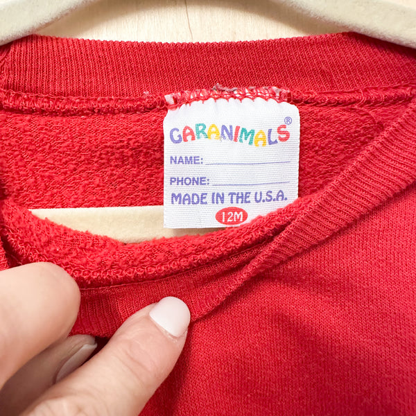 Vintage Red Sweatshirt / 12M