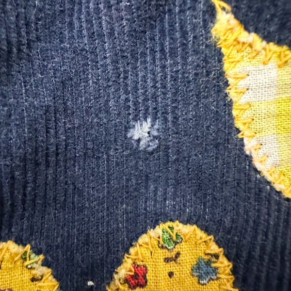 Vintage 1970s Applique Corduroy Jacket / 10yr
