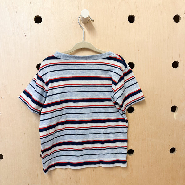 Vintage 1980s Striped Tee / 4T