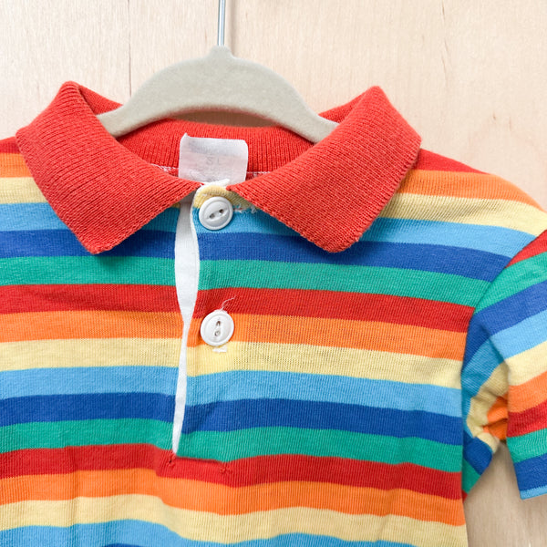 Vintage Rainbow Polo Shirt / 12-18M