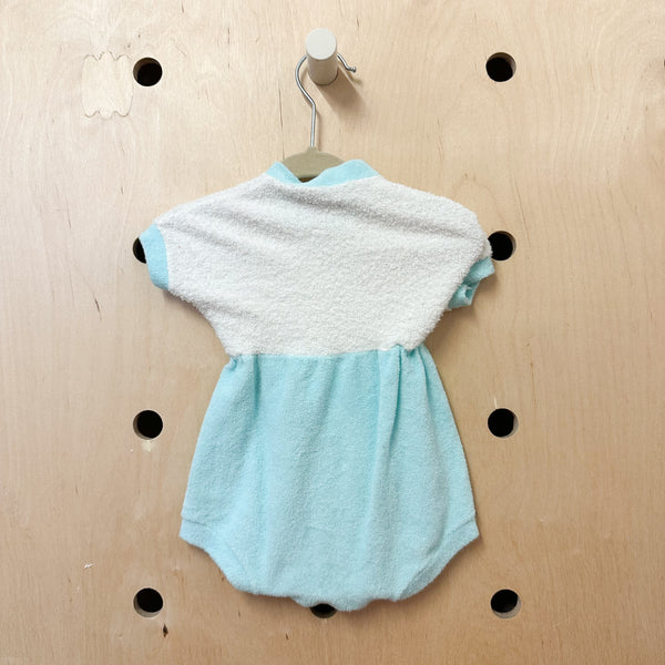 Vintage 1970s Terry Romper / 6-9M