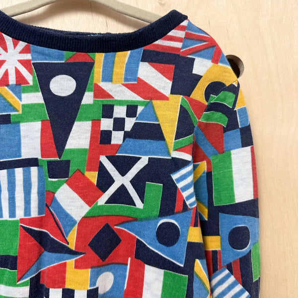 Vintage 1970s Flag Top / 7-8yr