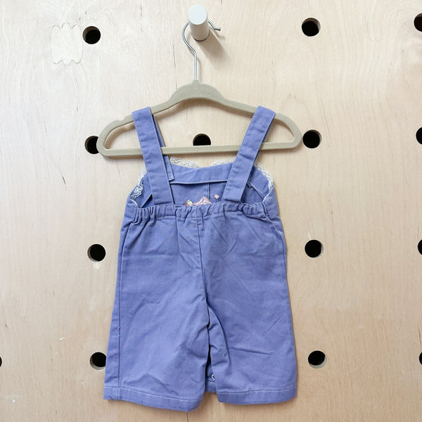 Vintage 1980s Purple Circus Jumpsuit / 0-3M