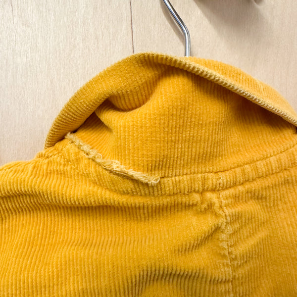 Vintage 1960s Corduroy Zoo Jumpsuit / 18-24M