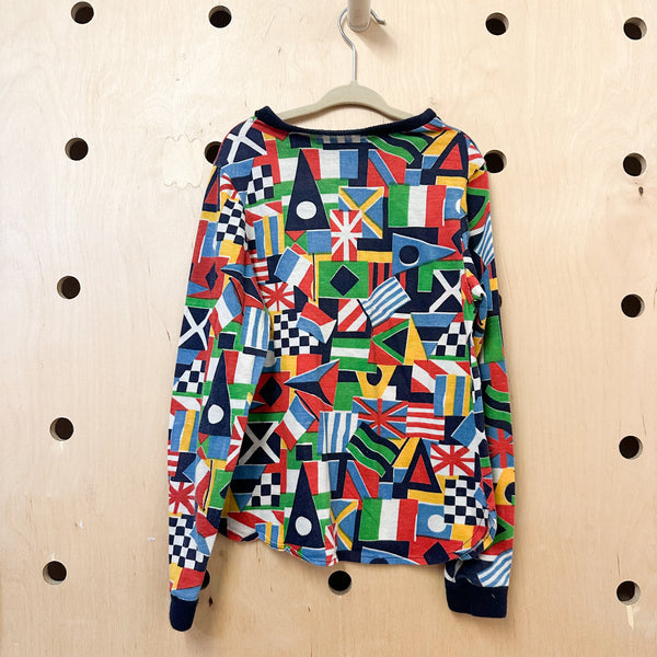 Vintage 1970s Flag Top / 7-8yr