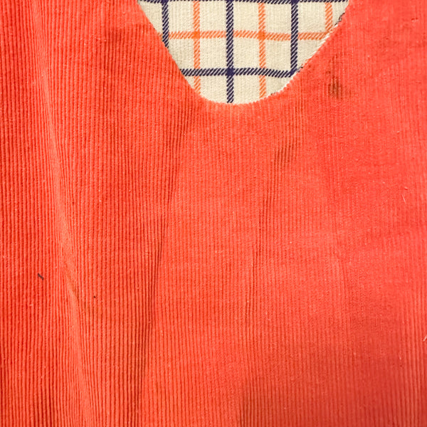 Vintage 1980s Jack o'lantern Dress / 6-7yr