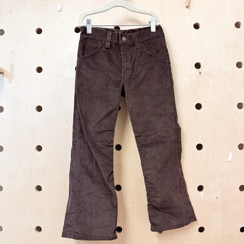 Vintage 1970s Brown Corduroy Pants / 8yr