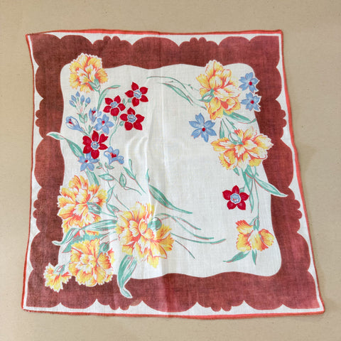 Vintage Hankie - Carnation