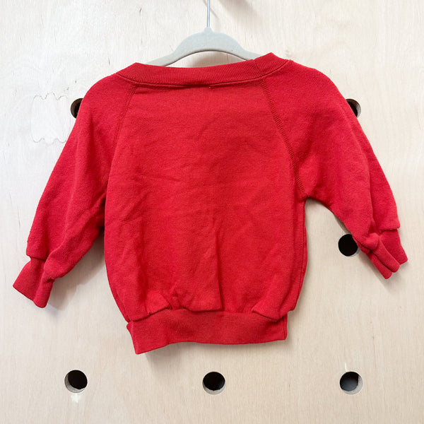 Vintage Red Sweatshirt / 12M
