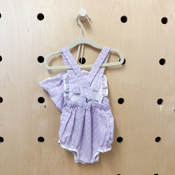 Vintage 1980s Bunny Romper & Hat set / 6-9M