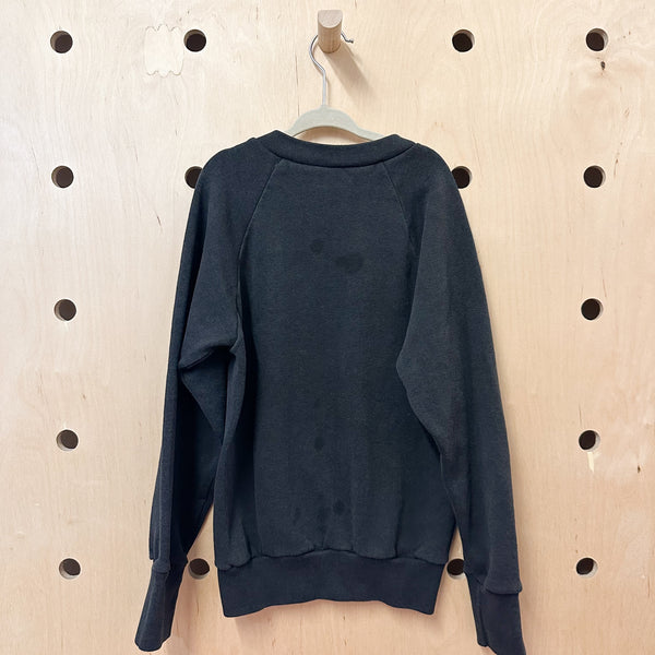 Vintage Basic Black Crewneck / 10yr