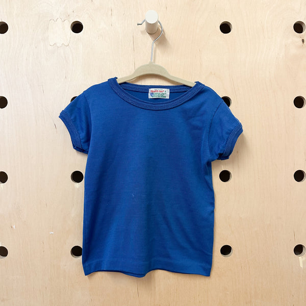 Vintage 1980s Blue Tshirt / 4T