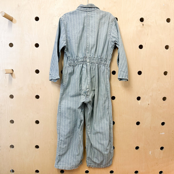 Vintage 1950s Denim Coveralls / 5-6yr