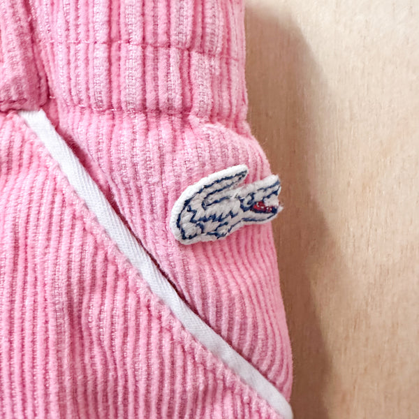 Vintage 1970s Lacoste Pink Overalls / 2T