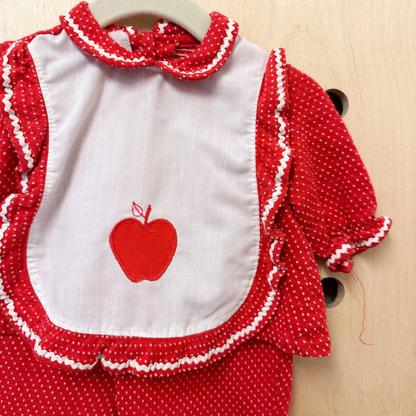 Vintage 1970s Apple Outfit / 12M