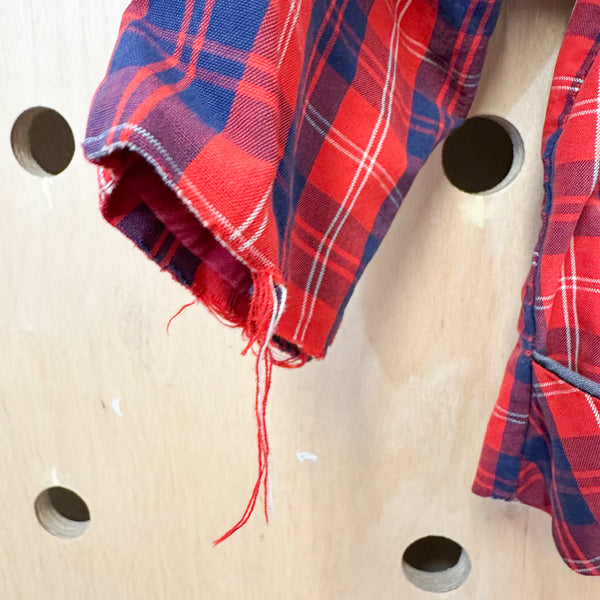 Vintage 1950s Plaid Jacket / 2T