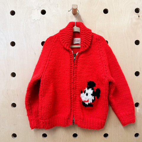 Vintage Mickey Mouse Cardigan / 5T