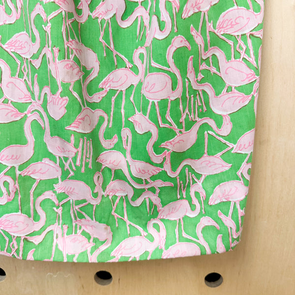 Vintage 1960s Lilly Pulitzer Pink Flamingo Dress / 10x