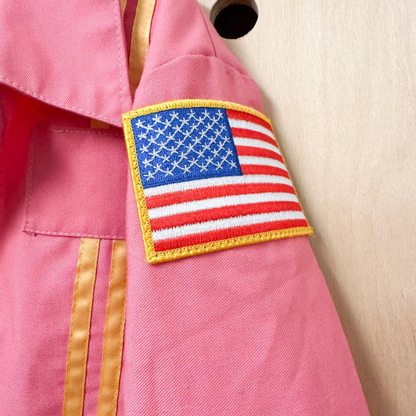 Vintage 1980s Pink Coveralls / 7-8yr