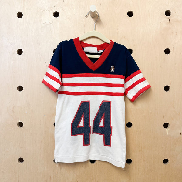 Vintage 1970s V-neck Tee / 7/8yr