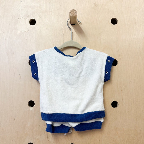 Vintage Deadstock Terry Cloth Outfit / 3-6M