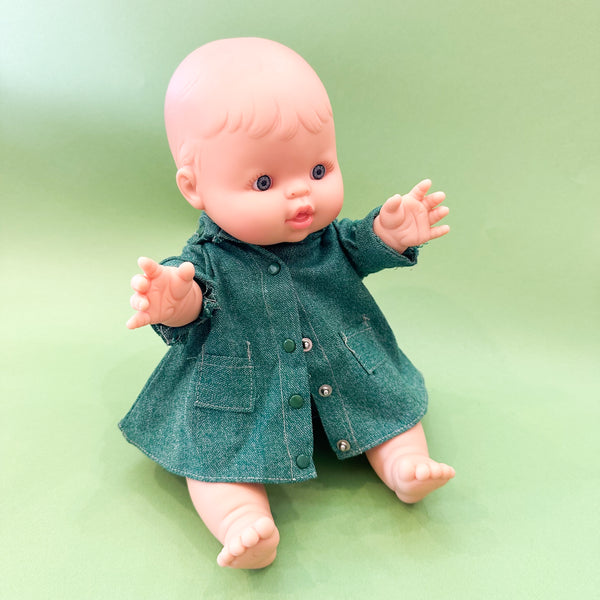 Vintage 1950s Green Doll Outfit set (fits Gordis doll)