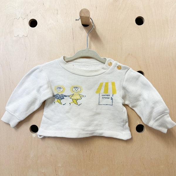 Vintage 1960s Candy Store Top / 6-12M