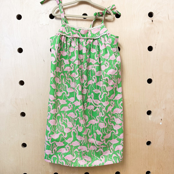Vintage 1960s Lilly Pulitzer Pink Flamingo Dress / 10x