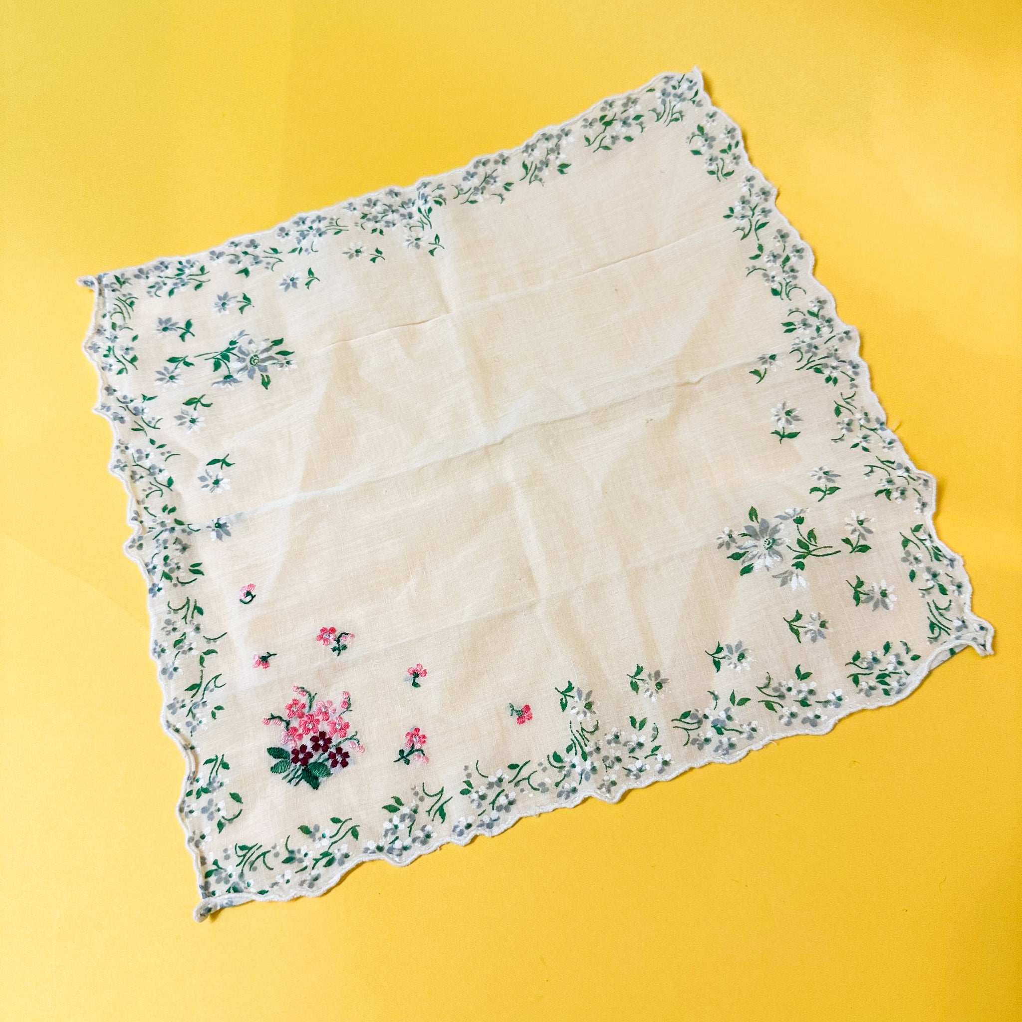 Vintage Hankie - Embroidery