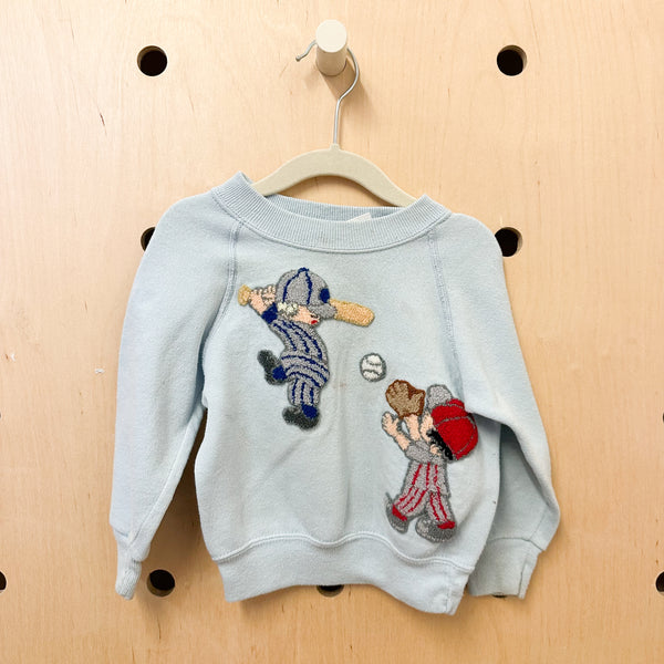 Vintage 1980s Baseball Sweatshirt / 3-4T