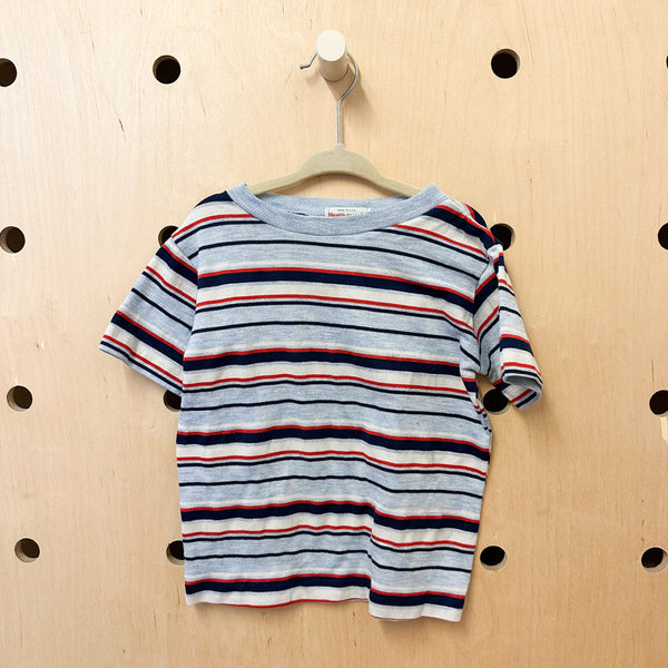 Vintage 1980s Striped Tee / 4T