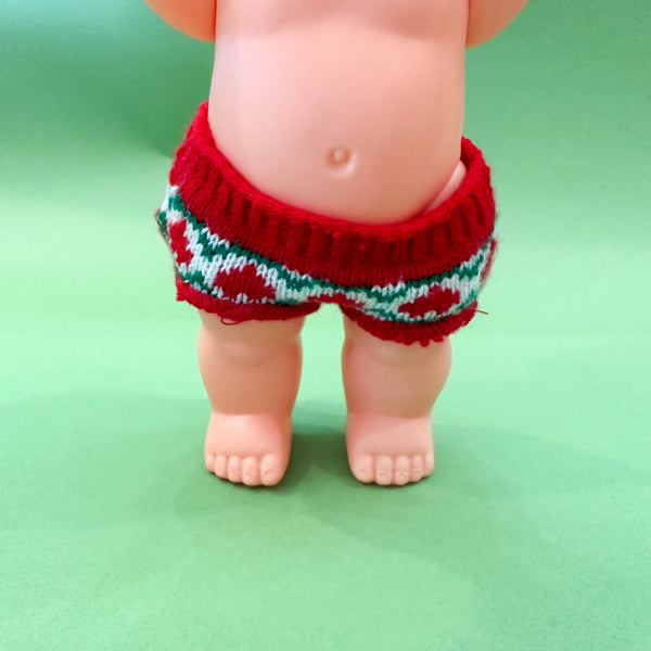 Vintage Knit Doll Shorts for 28cm Kewpie