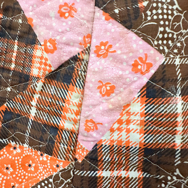 Vintage 1960s Quilted Dress / 4T