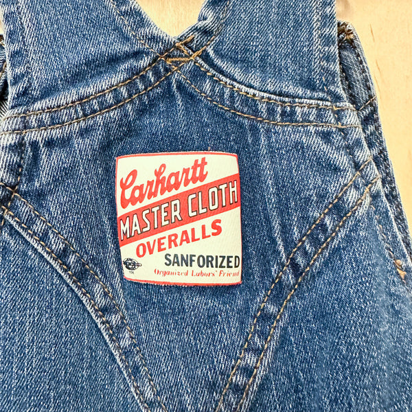 Vintage 2000s Carhartt Denim Overalls / 4T