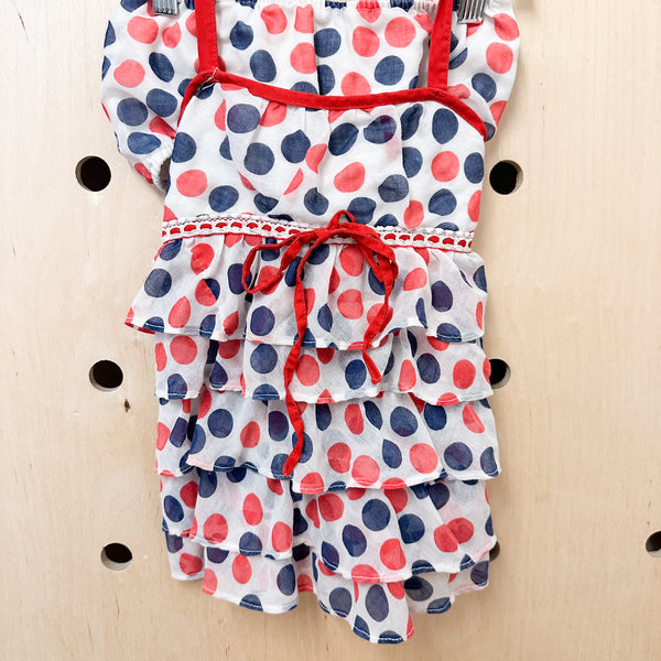 Vintage 1960s 2pc Sunsuit / Swimsuit // size 10