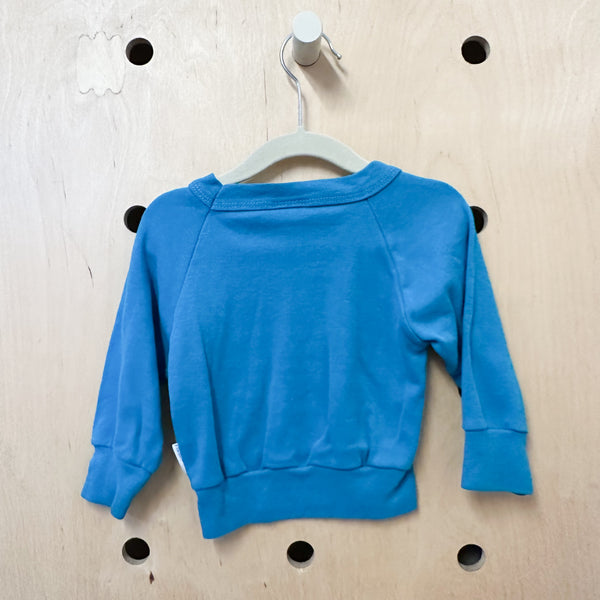 Vintage 1990s Blue Crewneck Top / 12-24M