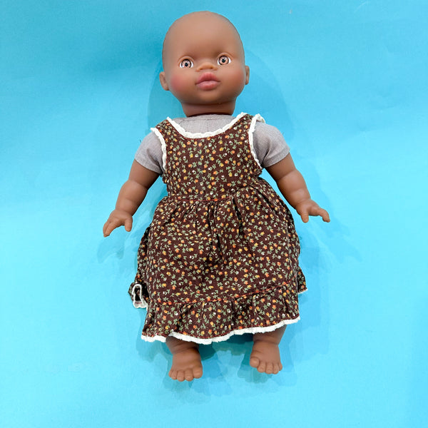 Vintage Doll Dress / fits Minikane Soft Bodied Doll