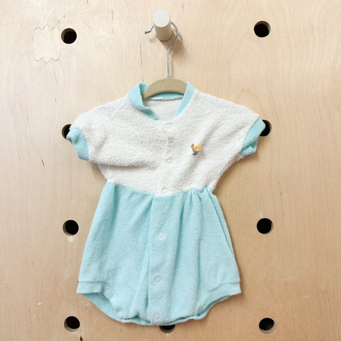 Vintage 1970s Terry Romper / 6-9M