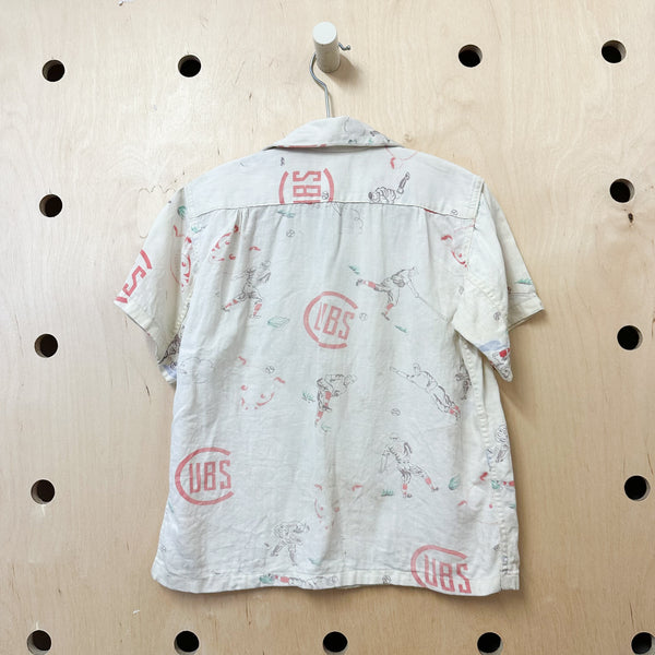 Vintage 1940s UBS Baseball Novelty Print Shirt / 5T