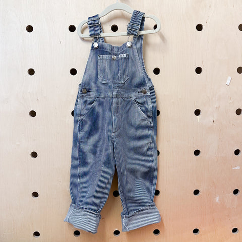 Vintage 1990s Keys Denim Overalls / 3T