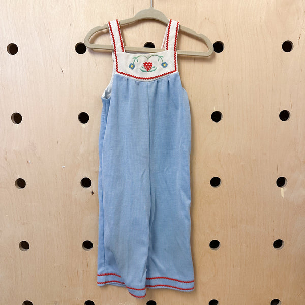 Vintage 1980s Heart Romper / 18M